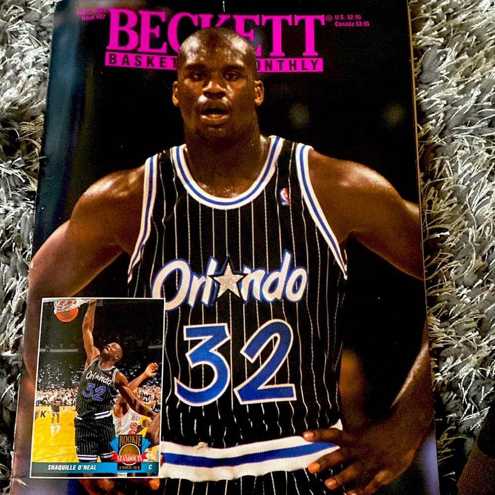 Shaquille Oneal own cover of Beckett basketball magazine August 1993 issue#37